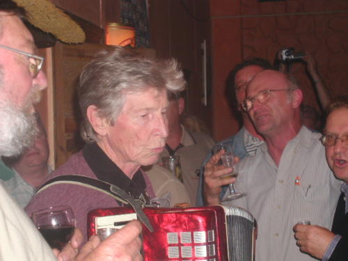Werner am Akkordeon